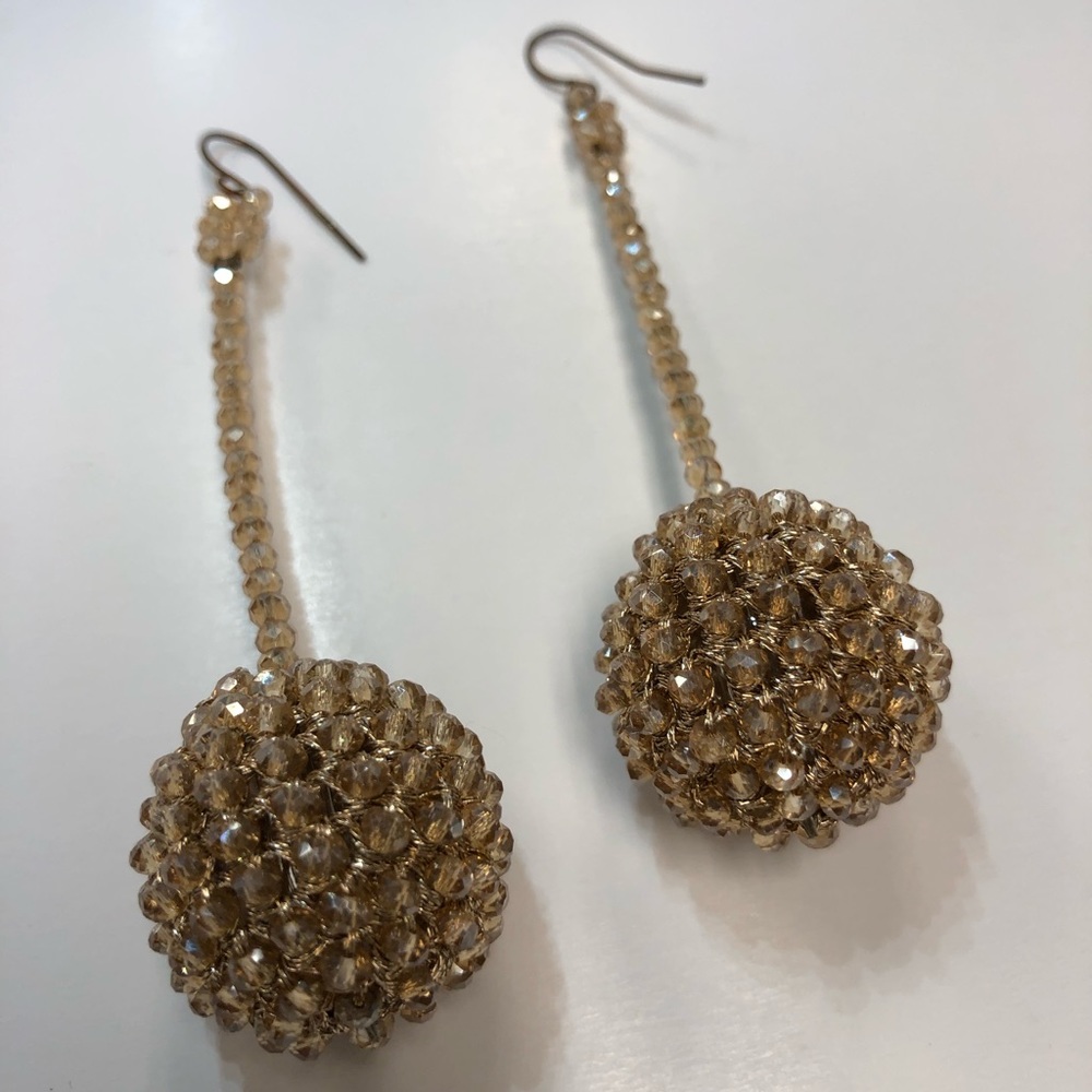 Gold Sparkling earrings
